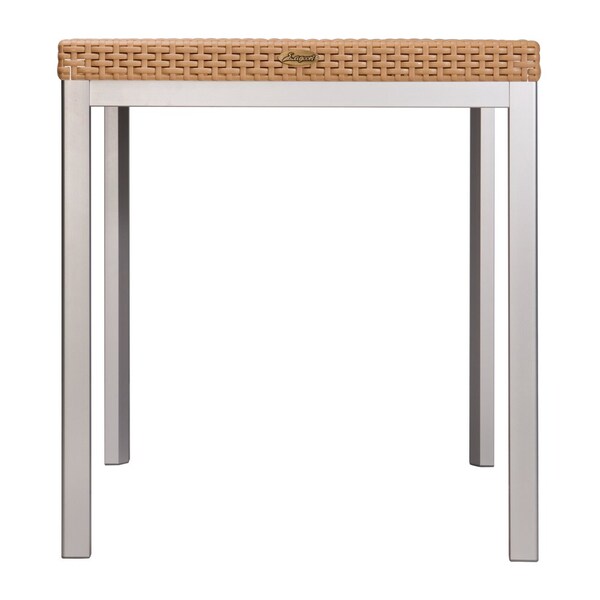 Lagoon Russ Rattan Style Dining Table with Aluminum Legs - 7022N4-D2LGS