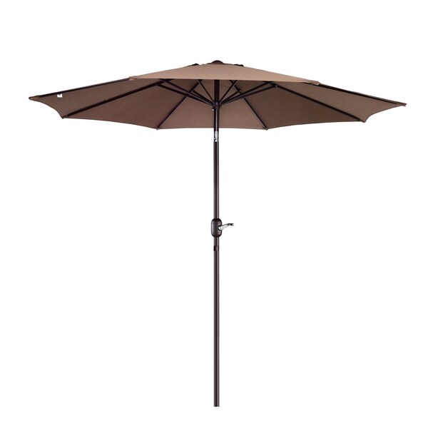 Villacera 9-Foot Outdoor Patio Umbrella, Brown - 83-OUT5441