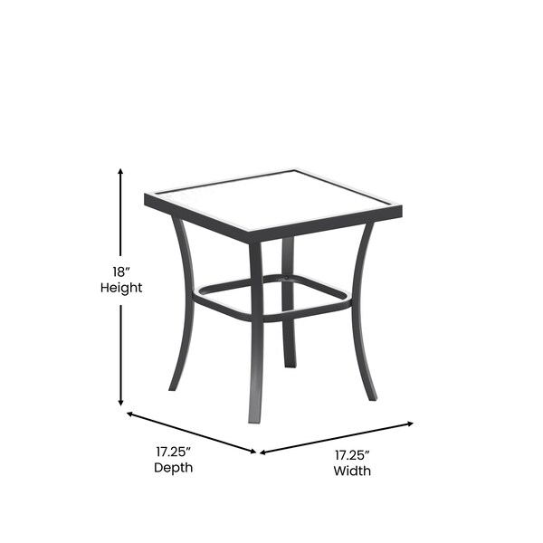 Flash Furniture Gray 3-Piece Rocking Chair and Side Table Set - FV-FSC-2315-GRY-GG