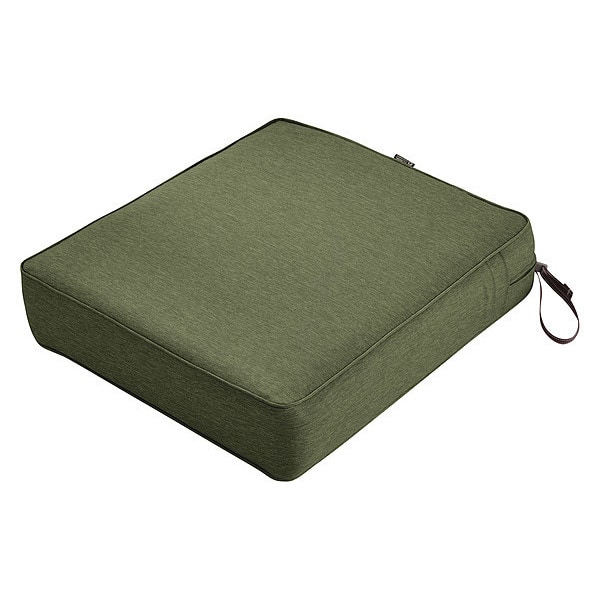 Classic Accessories Rectangle Lounge Seat Cushion, Green, 25" - 62-053-HFERN-EC