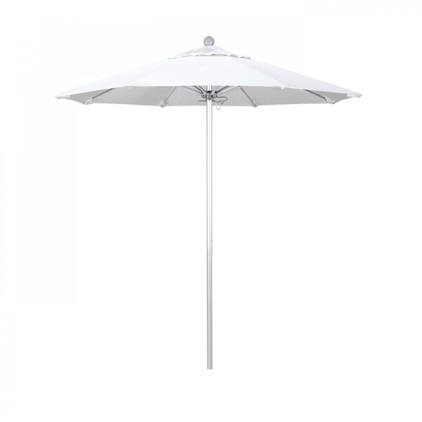 California Umbrella Patio Umbrella, Octagon, 96" H, Olefin Fabric, White - 194061003206