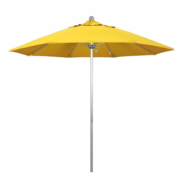 California Umbrella Patio Umbrella, Octagon, 103" H, Olefin Fabric, Lemon - 194061005859