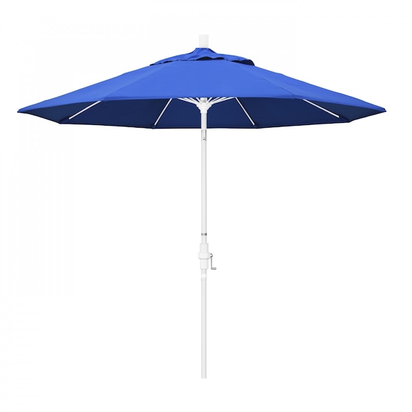 California Umbrella Patio Umbrella, Octagon, 101" H, Olefin Fabric, Royal Blue - 194061027028