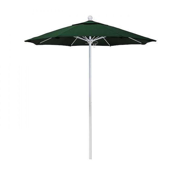 California Umbrella Patio Umbrella, Octagon, 96" H, Olefin Fabric, Hunter Green - 194061004937