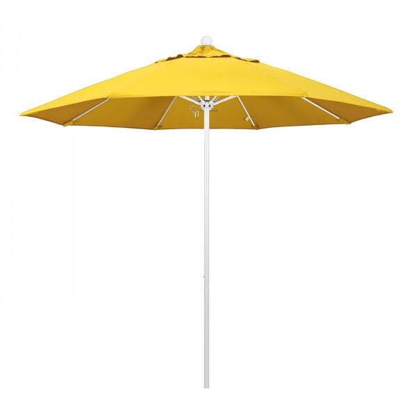 California Umbrella Patio Umbrella, Octagon, 103" H, Olefin Fabric, Lemon - 194061007655