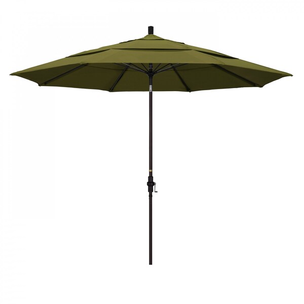 California Umbrella Patio Umbrella, Octagon, 109.5" H, Pacifica Fabric, Palm - 194061021217