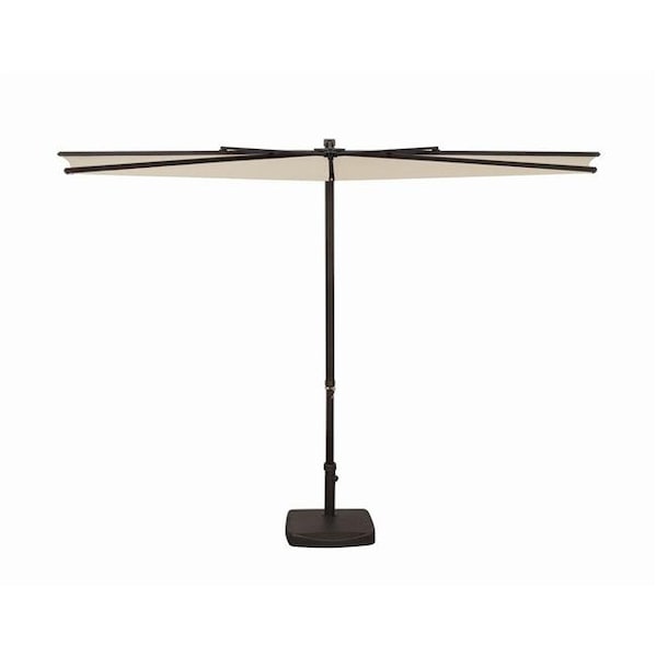 Simplyshade SimplyShade SSUA4599-P040 9 ft. Amelia Half Polyester Umbrella; P040 Natural - SSUA4599-P040
