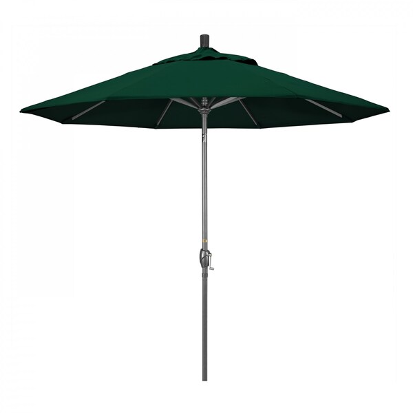 California Umbrella Patio Umbrella, Octagon, 101" H, Olefin Fabric, Hunter Green - 194061032428