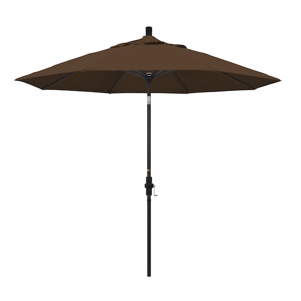 California Umbrella Patio Umbrella, Octagon, 102.38" H, Olefin Fabric, Teak - 194061017579