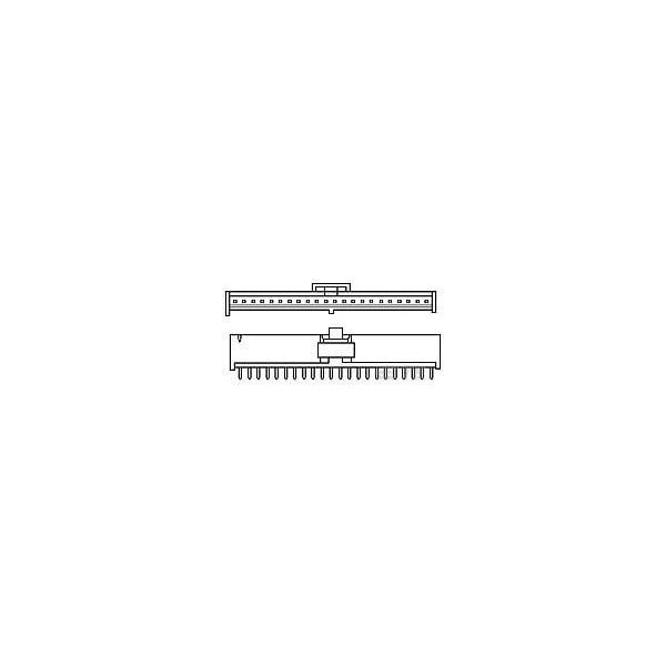 Te Connectivity Board Connector, 7 Contact(S), 1 Row(S), Male, Straight, 0.1 Inch Pitch, Solder Terminal, Locking,  - 1888291-7