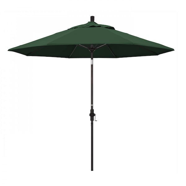 California Umbrella Patio Umbrella, Octagon, 101" H, Olefin Fabric, Hunter Green - 194061026144