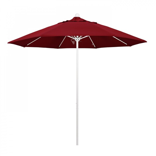 California Umbrella Patio Umbrella, Octagon, 103" H, Olefin Fabric, Red - 194061007631