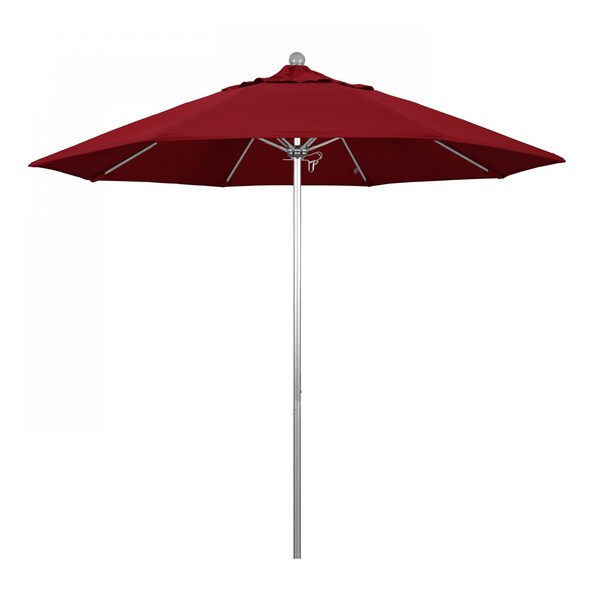 California Umbrella Patio Umbrella, Octagon, 103" H, Olefin Fabric, Red - 194061005835