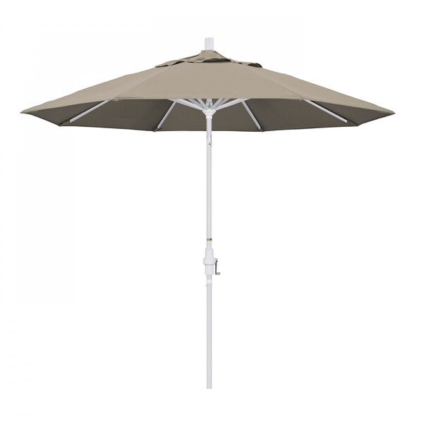 California Umbrella Patio Umbrella, Octagon, 102.38" H, Pacifica Fabric, Taupe - 194061018743