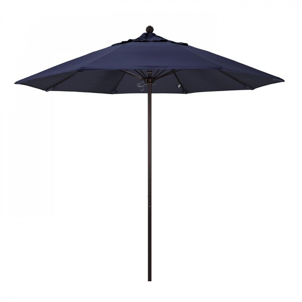 California Umbrella Patio Umbrella, Octagon, 103" H, Olefin Fabric, Navy - 194061006726