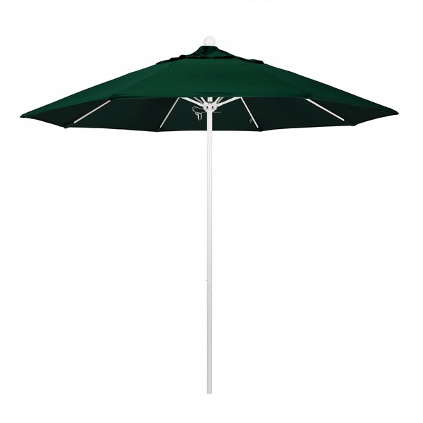 California Umbrella Patio Umbrella, Octagon, 103" H, Olefin Fabric, Hunter Green - 194061007617