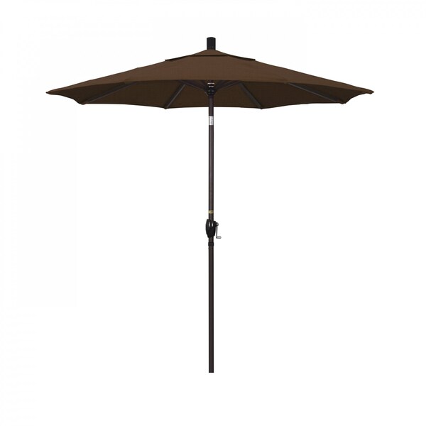 California Umbrella Patio Umbrella, Octagon, 95.5" H, Olefin Fabric, Teak - 194061029930