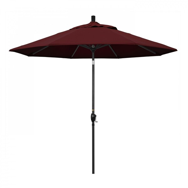 California Umbrella Patio Umbrella, Octagon, 101" H, Pacifica Fabric, Burgundy - 194061035436