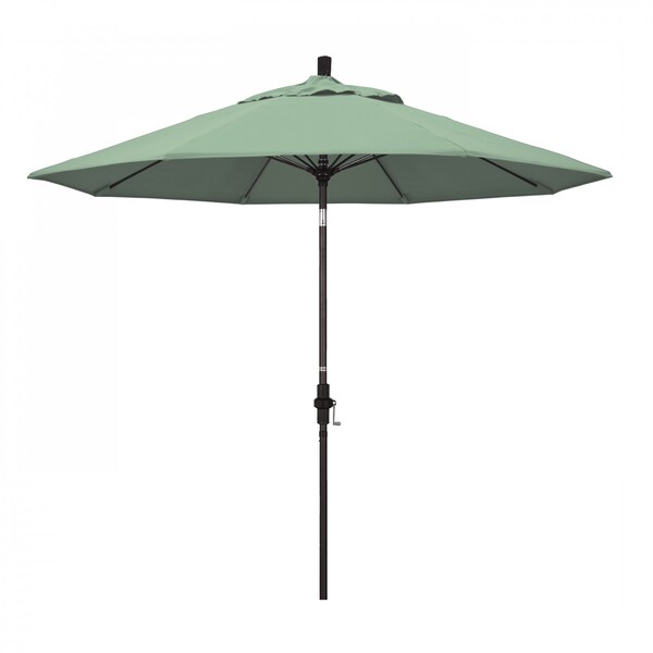 California Umbrella Patio Umbrella, Octagon, 101" H, Pacifica Fabric, Spa - 194061026397