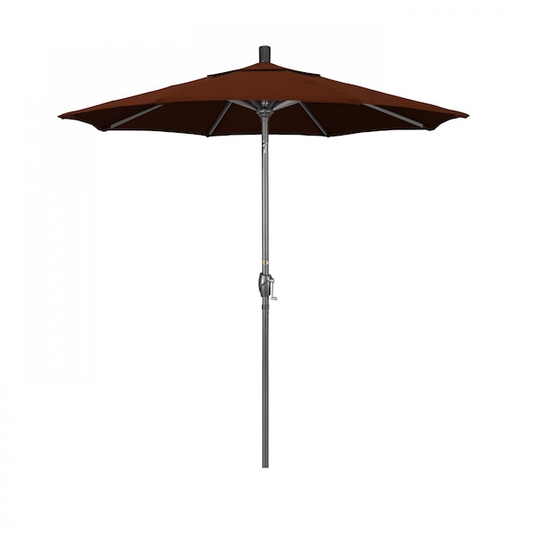 California Umbrella Patio Umbrella, Octagon, 95.5" H, Pacifica Fabric, Brick - 194061029275