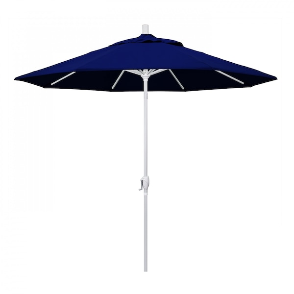 California Umbrella Patio Umbrella, Octagon, 101" H, Sunbrella Fabric, True Blue - 194061034071