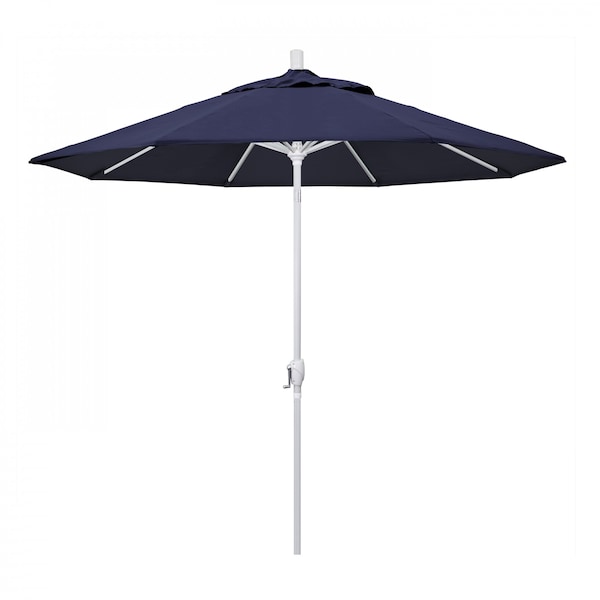 California Umbrella Patio Umbrella, Octagon, 101" H, Sunbrella Fabric, Navy - 194061033975