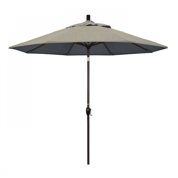 California Umbrella Patio Umbrella, Octagon, 101" H, Sunbrella Fabric, Spectrum Dove - 194061032848