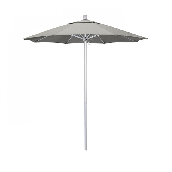 California Umbrella Patio Umbrella, Octagon, 96" H, Sunbrella Fabric, Granite - 194061002803