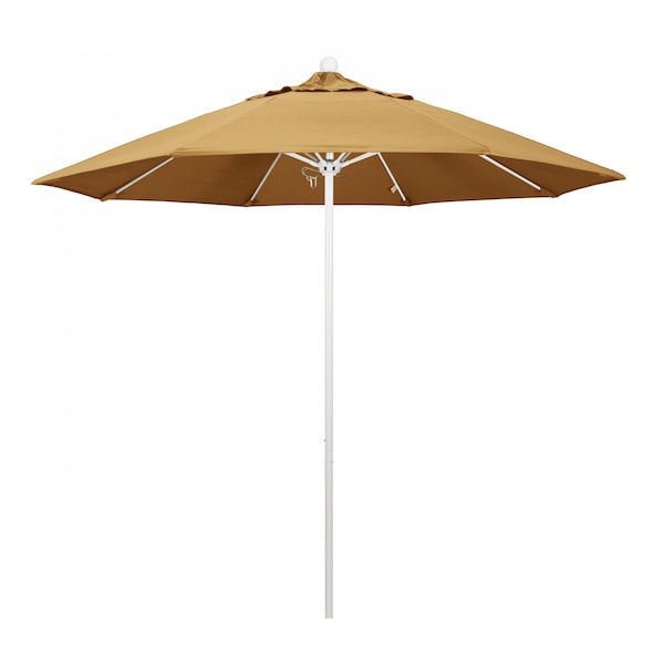 California Umbrella Patio Umbrella, Octagon, 103" H, Sunbrella Fabric, Wheat - 194061007280