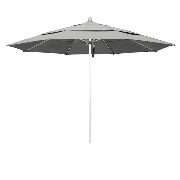 California Umbrella Patio Umbrella, Octagon, 107" H, Sunbrella Fabric, Granite - 194061000076