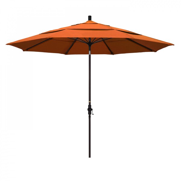 California Umbrella Patio Umbrella, Octagon, 109.5" H, Sunbrella Fabric, Tuscan - 194061020708