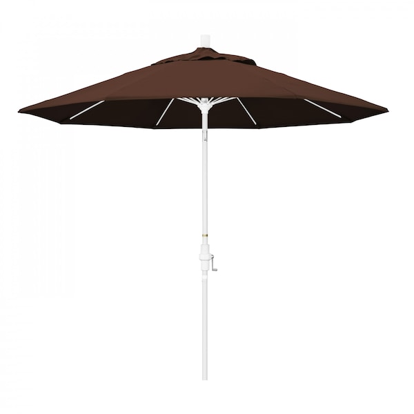 California Umbrella Patio Umbrella, Octagon, 101" H, Sunbrella Fabric, Bay Brown - 194061026786