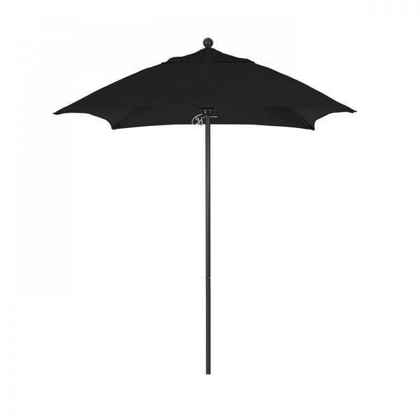 California Umbrella Patio Umbrella, Square, 103.13" H, Sunbrella Fabric, Black - 194061002629