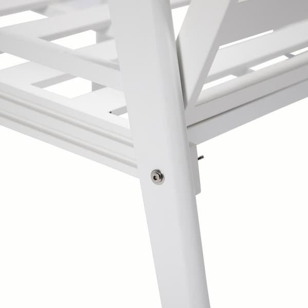 Leisuremod Walbrooke Modern Outdoor Patio Loveseat, White Aluminum Frame and Removable Cushions, Light Grey - WW-57-27LGR