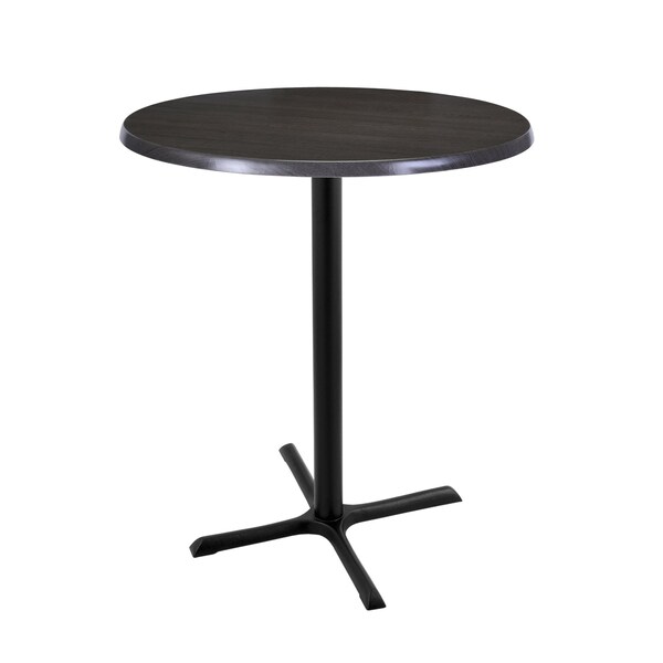 Holland Bar Stool Co 42" Tall In/Outdoor All-Season Table, 30" dia. Charcoal Top - OD211-3042BWOD30RCHAR