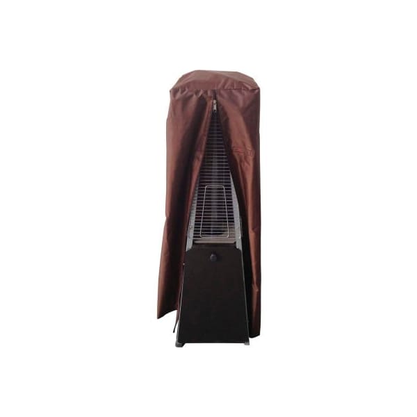 Hiland Hiland Patio Heater Cover HVD-GTTCV-S Waterproof Heavy Duty Glass Tube  20" Dia. 38"H Silver - HVD-GTTCV-S