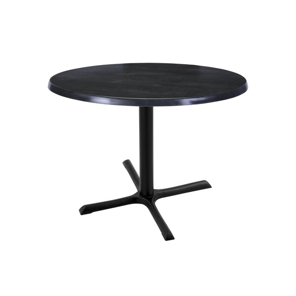 Holland Bar Stool Co 30" Tall In/Outdoor All-Season Table, 30" dia. Black Steel Top - OD211-3030BWOD30RBLKSTL