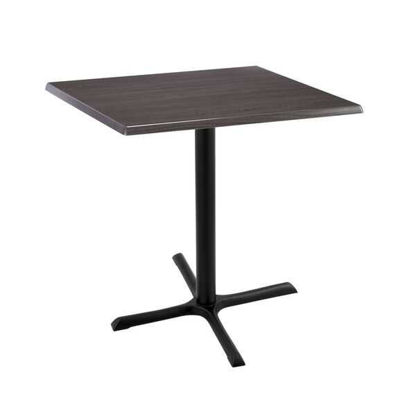 Holland Bar Stool Co 36" Tall In/Outdoor All-Season Table, 30" x 30" Square Charcoal Top - OD211-3036BWOD30SQCHAR