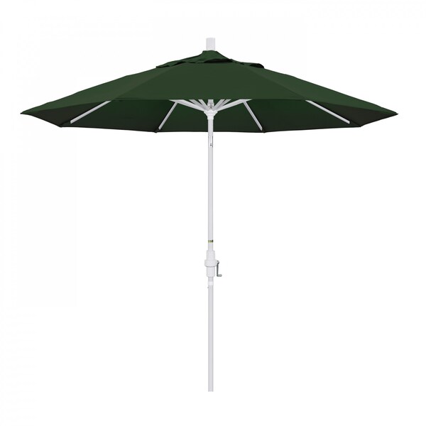 California Umbrella Patio Umbrella, Octagon, 102.38" H, Pacifica Fabric, Hunter Green - 194061018705