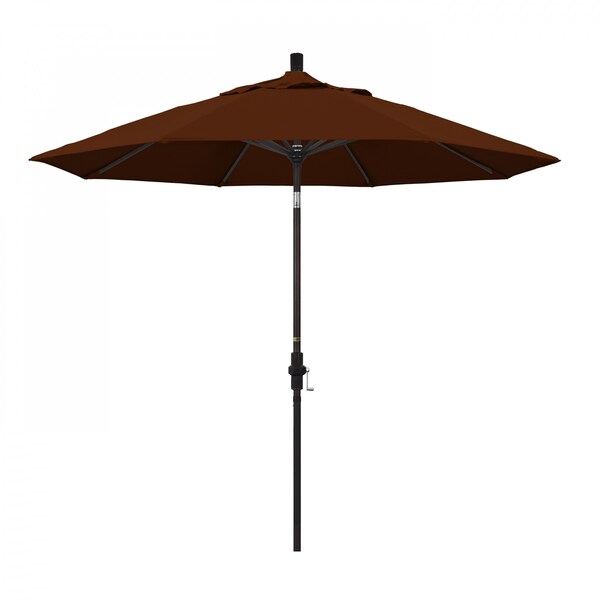 California Umbrella Patio Umbrella, Octagon, 102.38" H, Pacifica Fabric, Brick - 194061017791