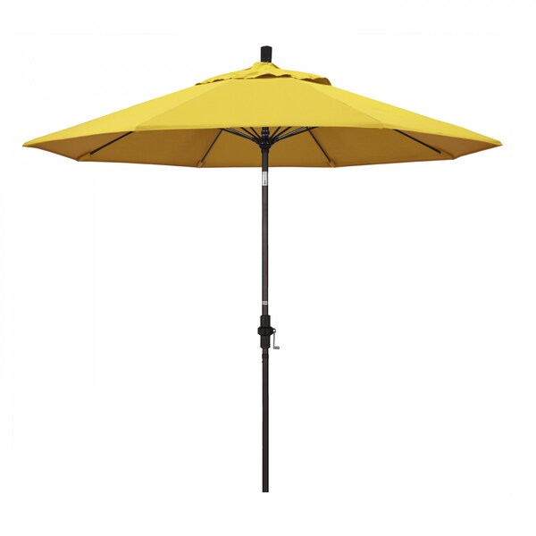California Umbrella Patio Umbrella, Octagon, 101" H, Olefin Fabric, Lemon - 194061026182
