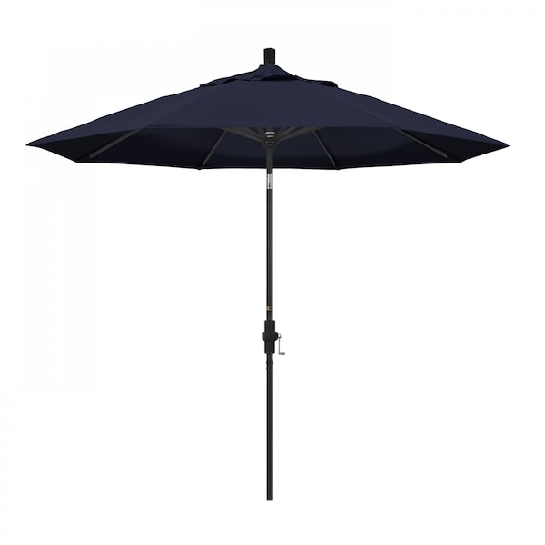 California Umbrella Patio Umbrella, Octagon, 102.38" H, Pacifica Fabric, Navy Blue - 194061019580