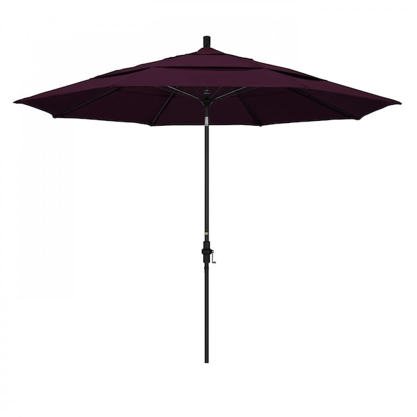 California Umbrella Patio Umbrella, Octagon, 109.5" H, Pacifica Fabric, Purple - 194061023013