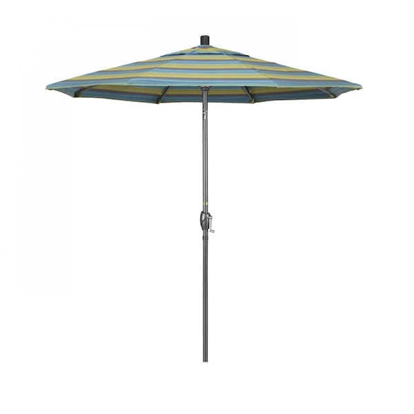 California Umbrella Patio Umbrella, Octagon, 95.5" H, Sunbrella Fabric, Astoria Lagoon - 194061028889