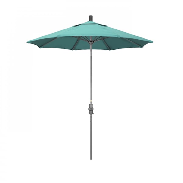 California Umbrella Patio Umbrella, Octagon, 102.5" H, Sunbrella Fabric, Aruba - 194061023211