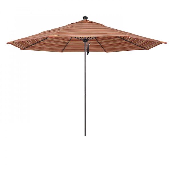 California Umbrella Patio Umbrella, Octagon, 107" H, Sunbrella Fabric, Dolce Mango - 194061001202