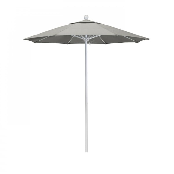 California Umbrella Patio Umbrella, Octagon, 96" H, Sunbrella Fabric, Granite - 194061004524