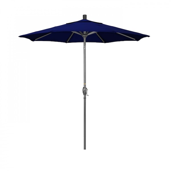 California Umbrella Patio Umbrella, Octagon, 95.5" H, Sunbrella Fabric, True Blue - 194061028834