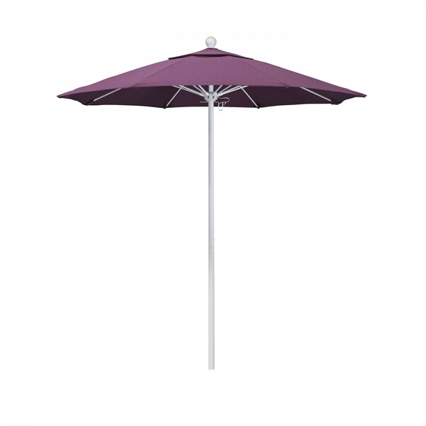 California Umbrella Patio Umbrella, Octagon, 96" H, Sunbrella Fabric, Iris - 194061004876