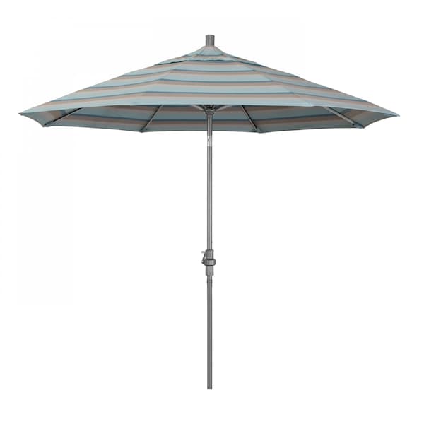 California Umbrella Patio Umbrella, Octagon, 102.38" H, Sunbrella Fabric, Gateway Mist - 194061016527